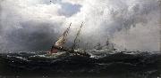 James Hamilton After a Gale Wreckers oil painting reproduction
